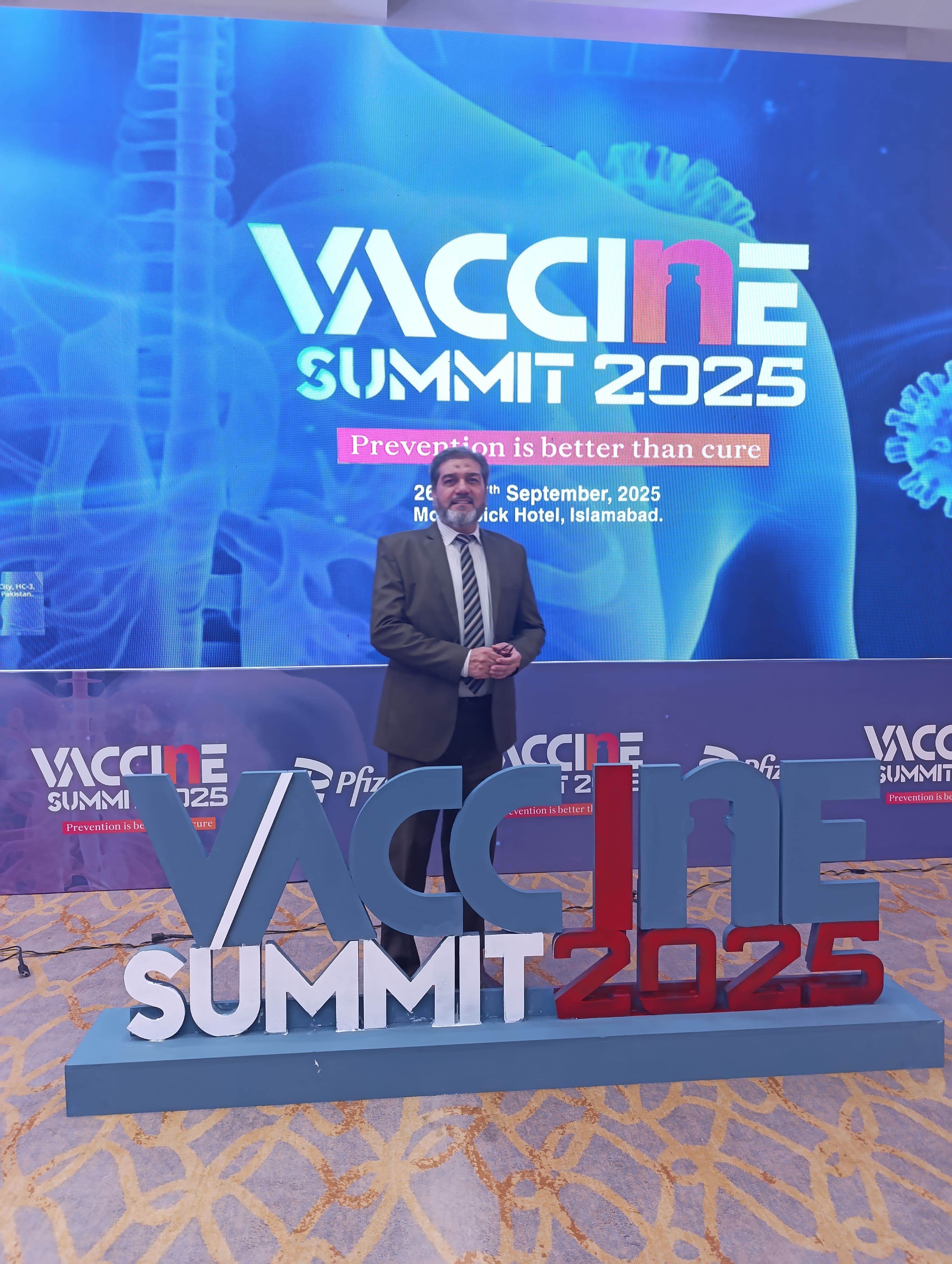 Dr. Asim Rana at a medical summit